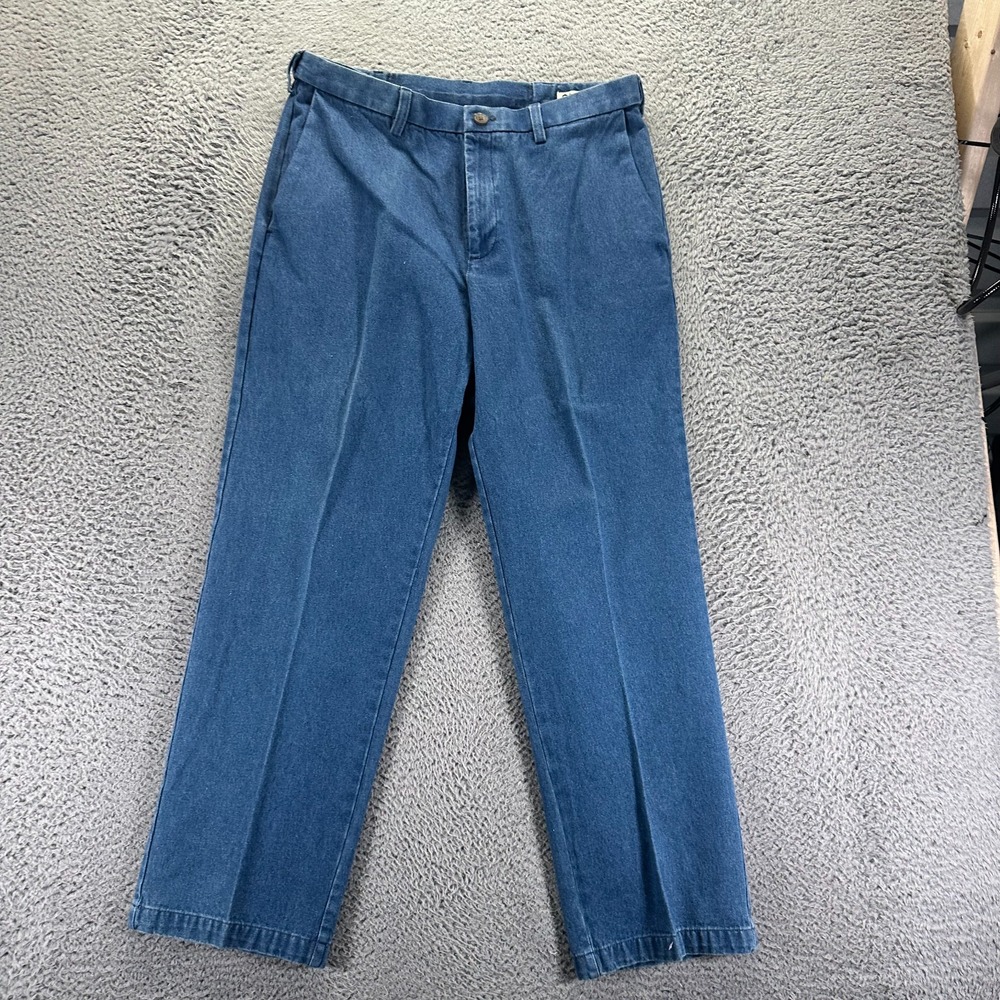 Vintage Haggar Jeans Mens 34x30‎ Blue Cotton Denim Straight Leg Classic Workwear